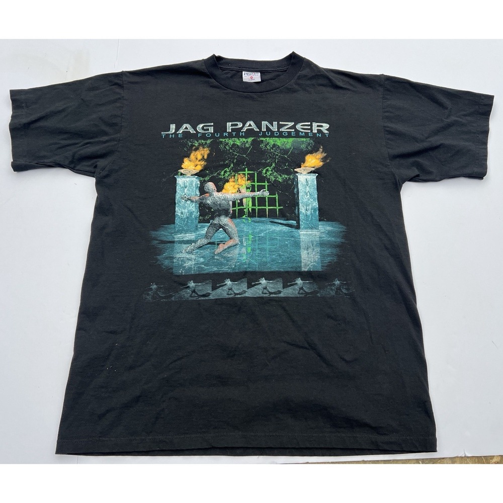 Vintage Jag Panzer The Fourth Judgement T Shirt XL USA 1997 Heavy Metal Tour - Picture 1 of 10